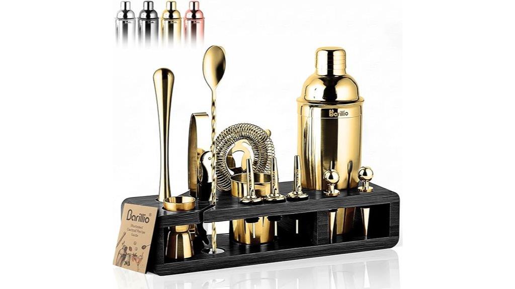 stainless steel cocktail set