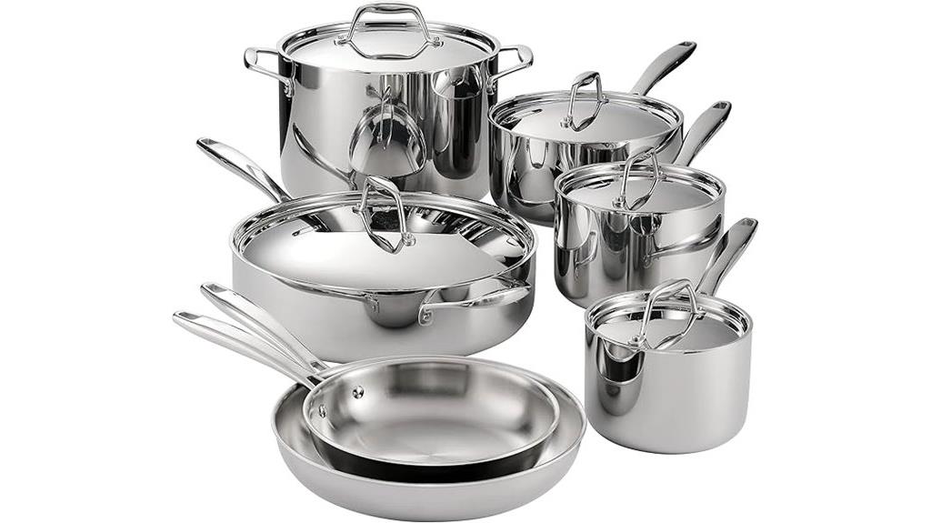 stainless steel cookware set