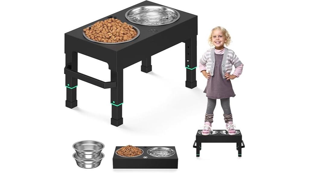 stainless steel dog bowl stand