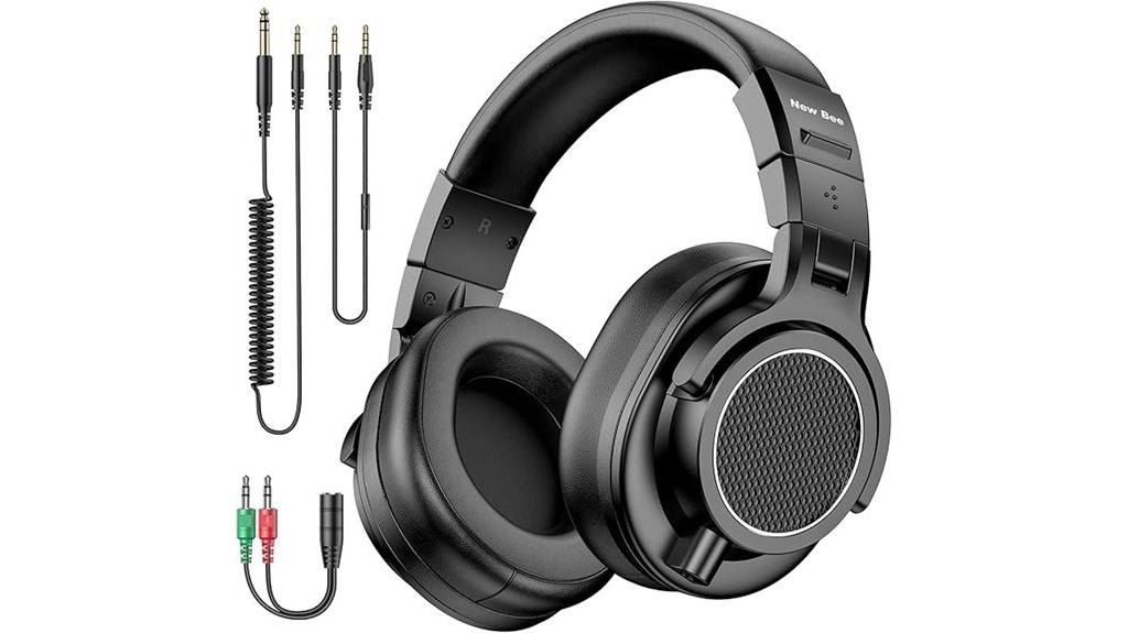 studio headphones with dual jacks