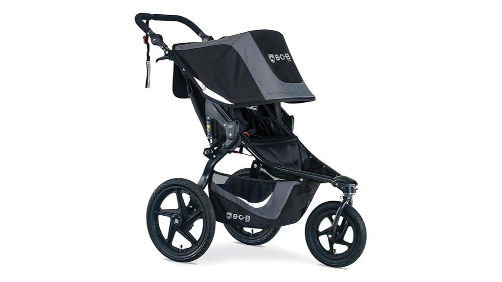 stylish black jogging stroller