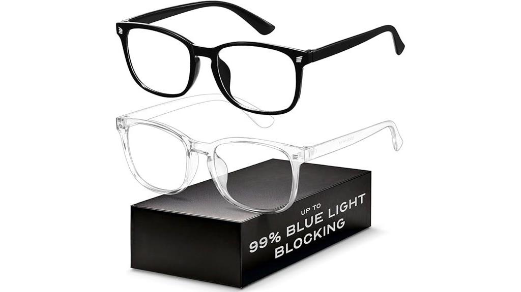 stylish blue light glasses
