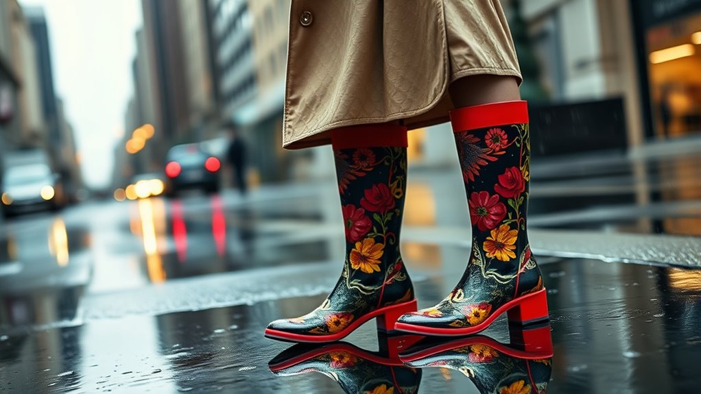 stylish durable rain footwear