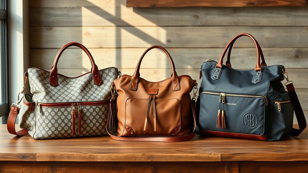 stylish functional diaper bags