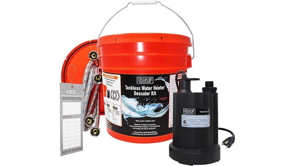 tankless heater descaling kit