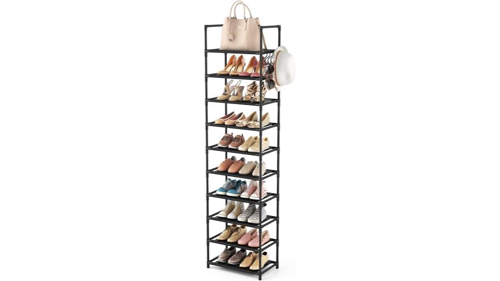 ten tier shoe storage