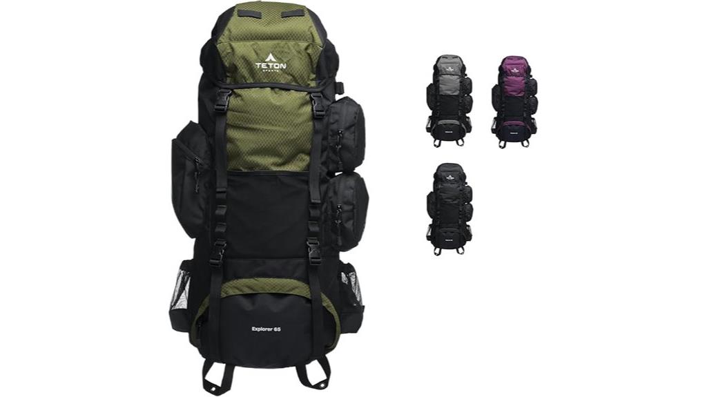 teton 65l backpack rain