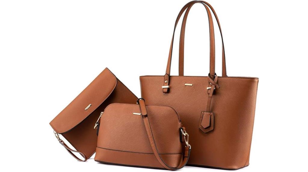 three piece handbag set
