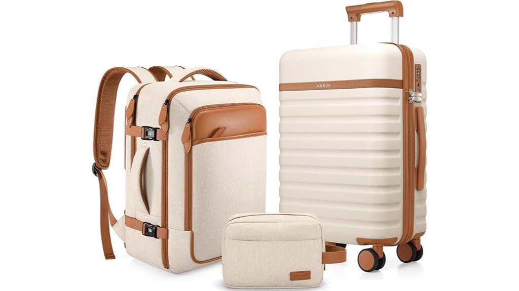 three piece suitcase set
