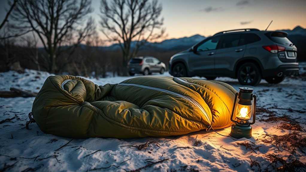 top car emergency sleeping bags
