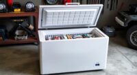 top garage chest freezers