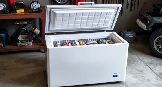 top garage chest freezers