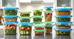 top glass meal storage
