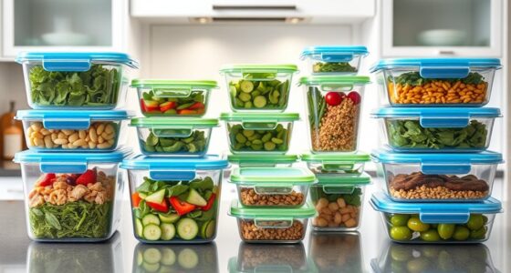 top glass meal storage