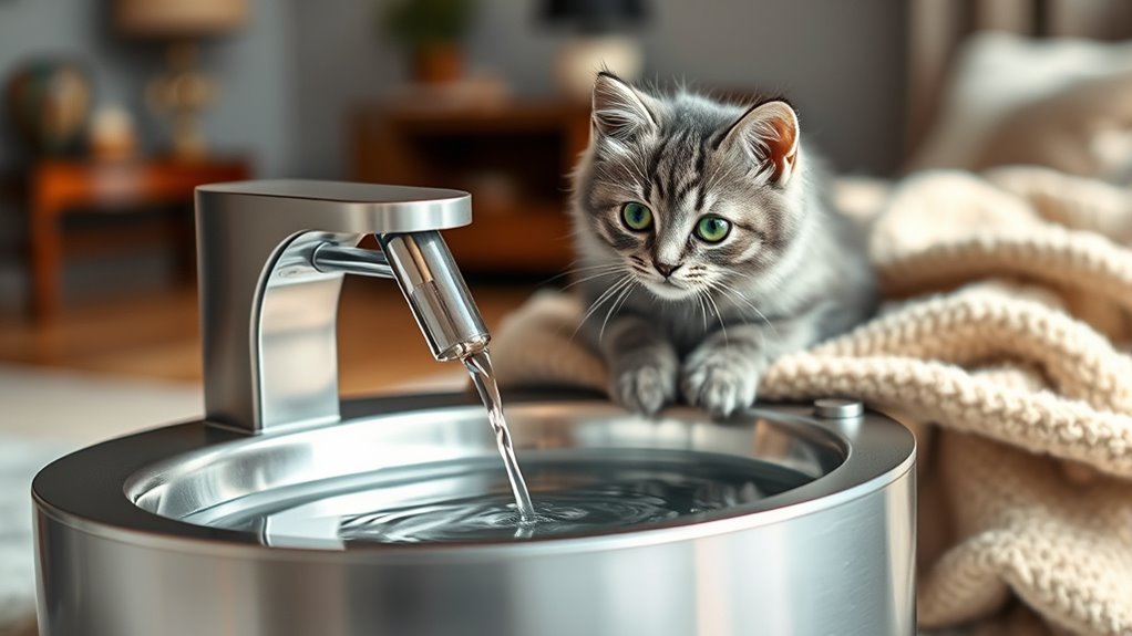 top luxury cat water fountains
