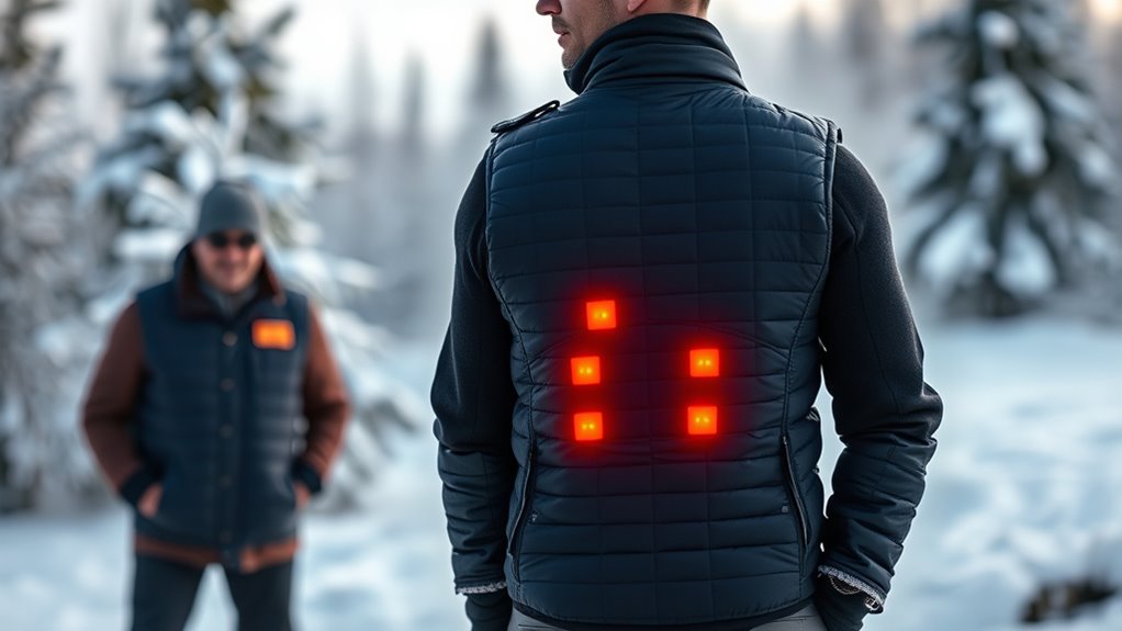 top men s winter heated vests