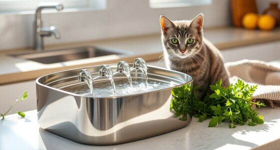 top stainless steel cat fountains