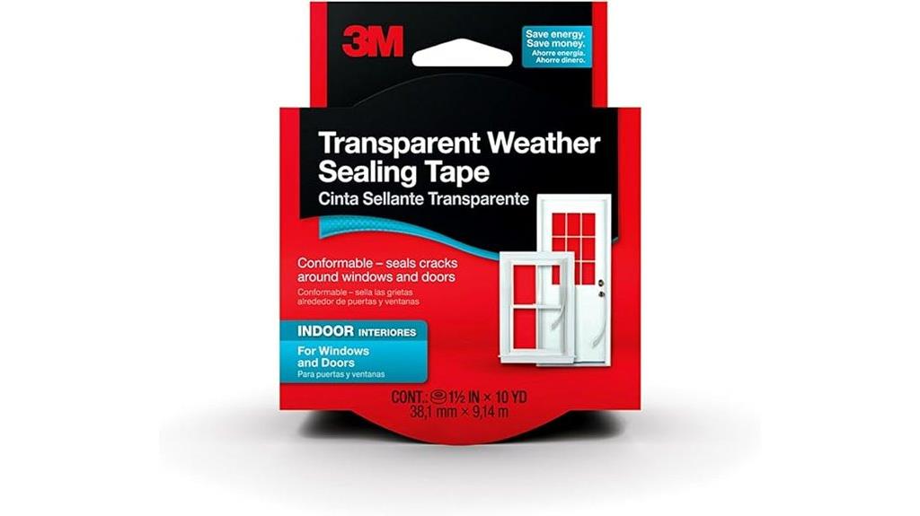 transparent weather sealing tape