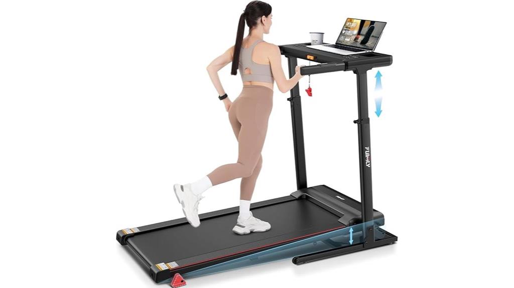 treadmill desk with adjustability