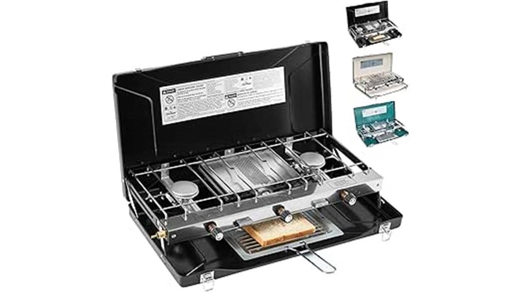 triple burner portable stove