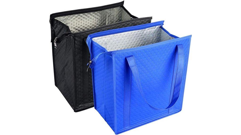 two piece cooler grocery bags