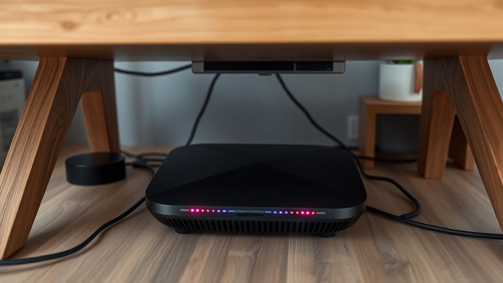 under desk wi fi considerations