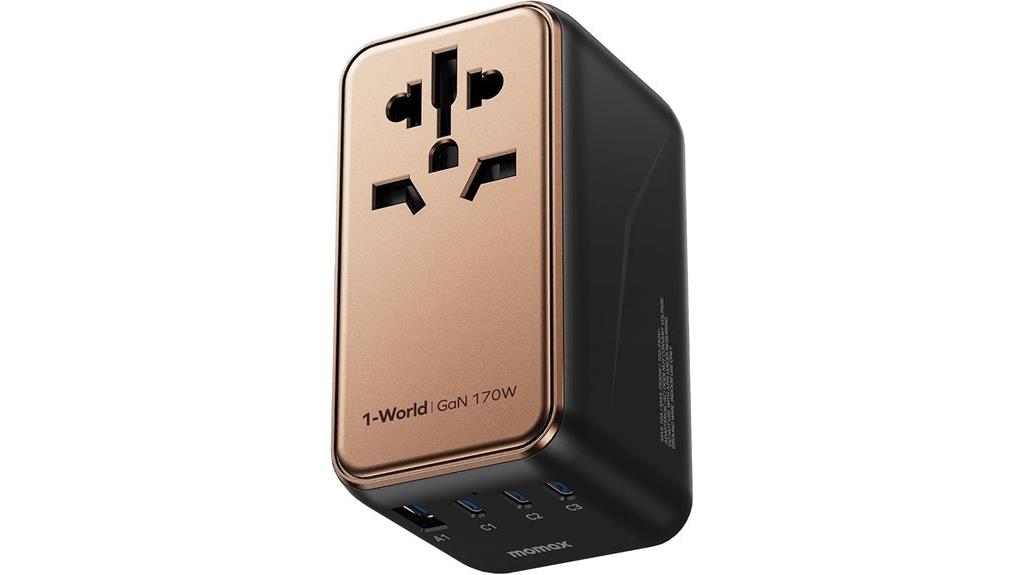 universal travel adapter with usb c