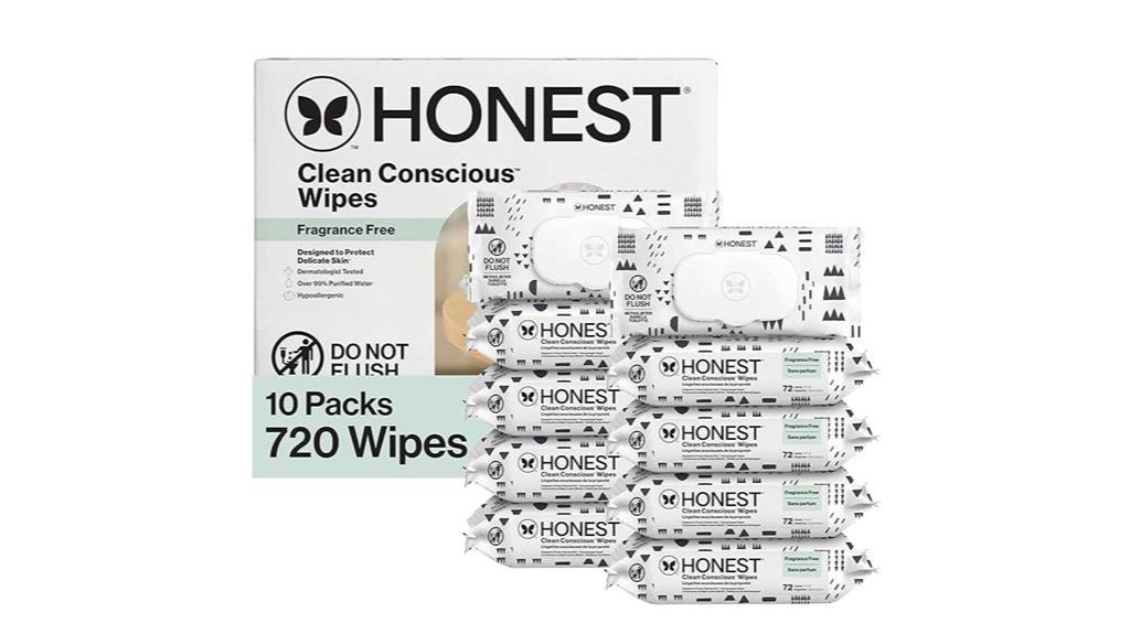 unscented multi use baby wipes