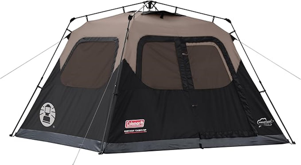various size instant tents