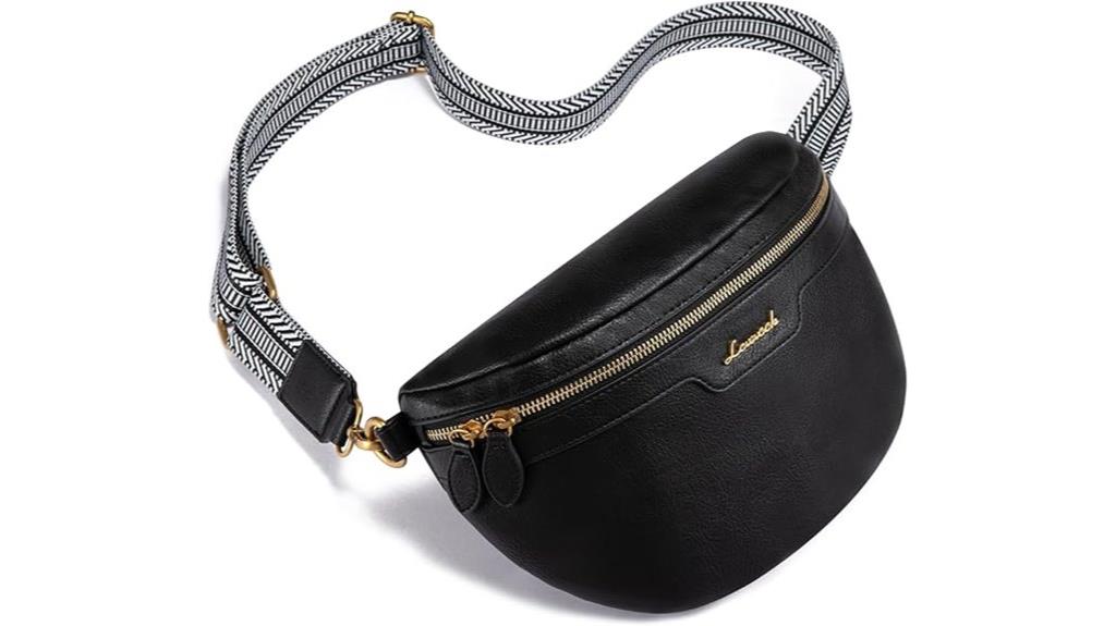 vegan leather waist bag