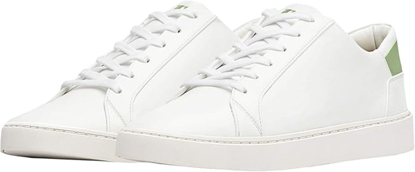 vegan recyclable lace up sneakers