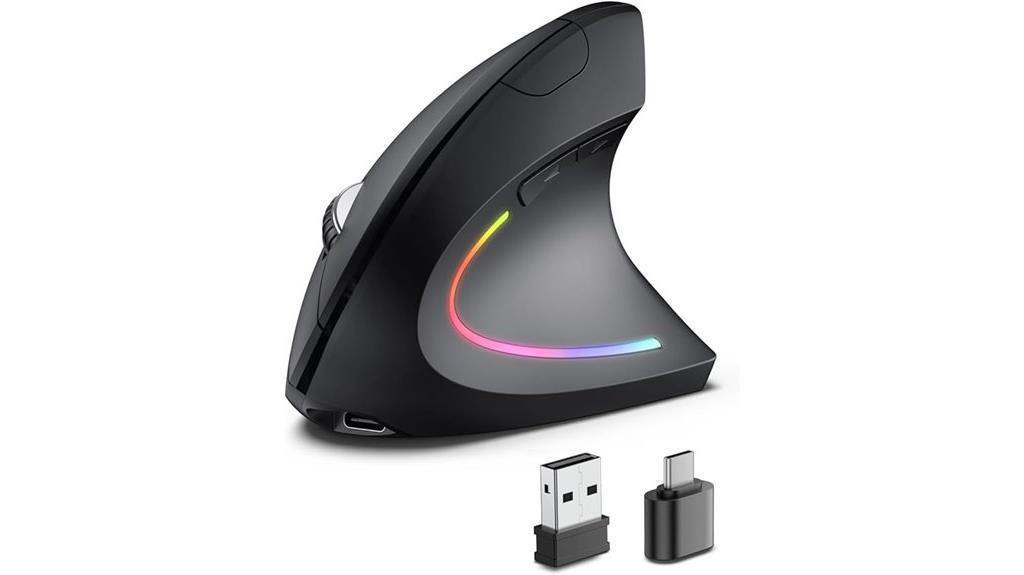 versatile ergonomic wireless mouse