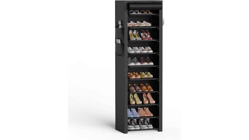 vertical shoe storage