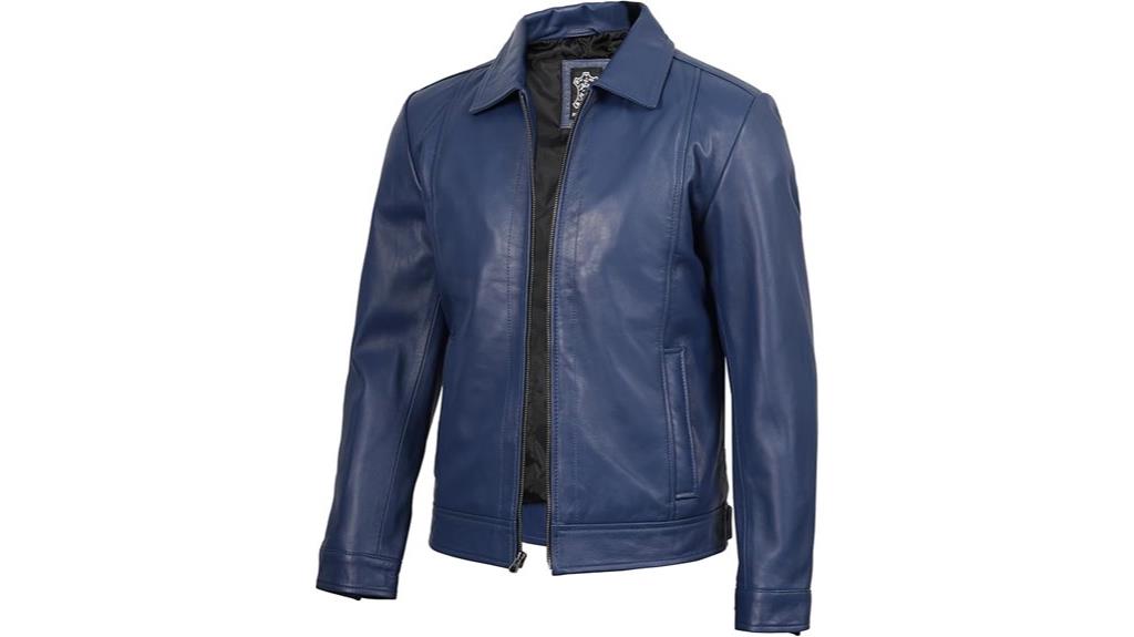 vintage lambskin leather coat