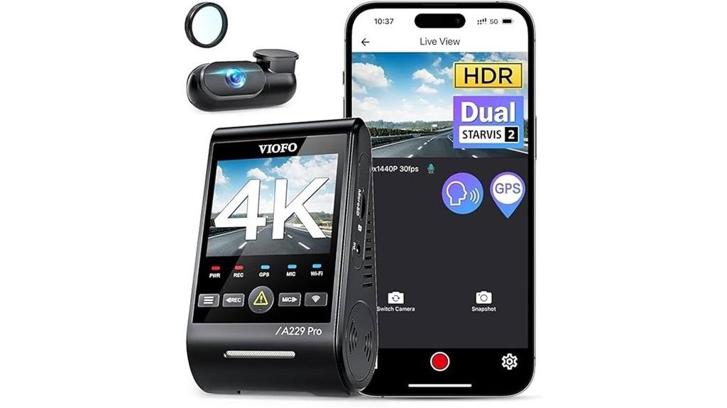 viofo 4k hdr dash cam