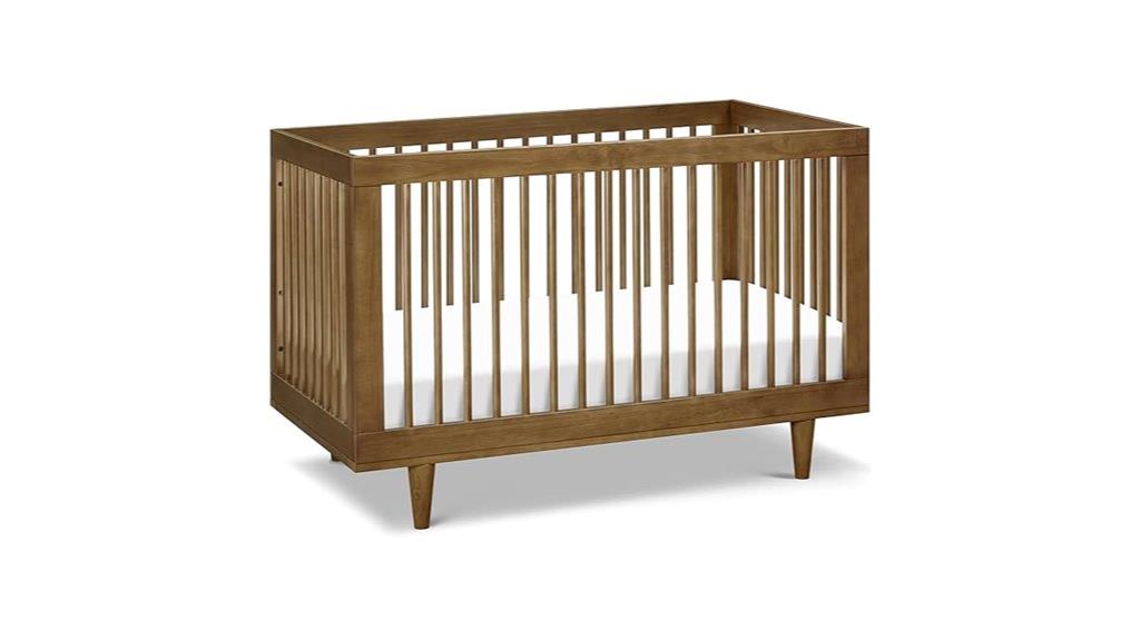 walnut davinci convertible crib