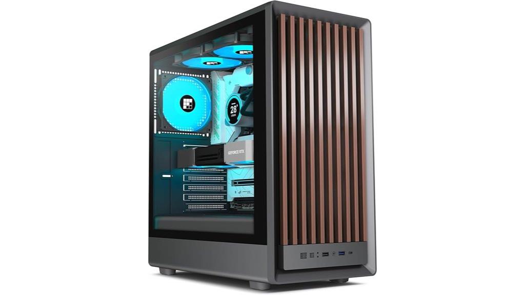 walnut front panel fans