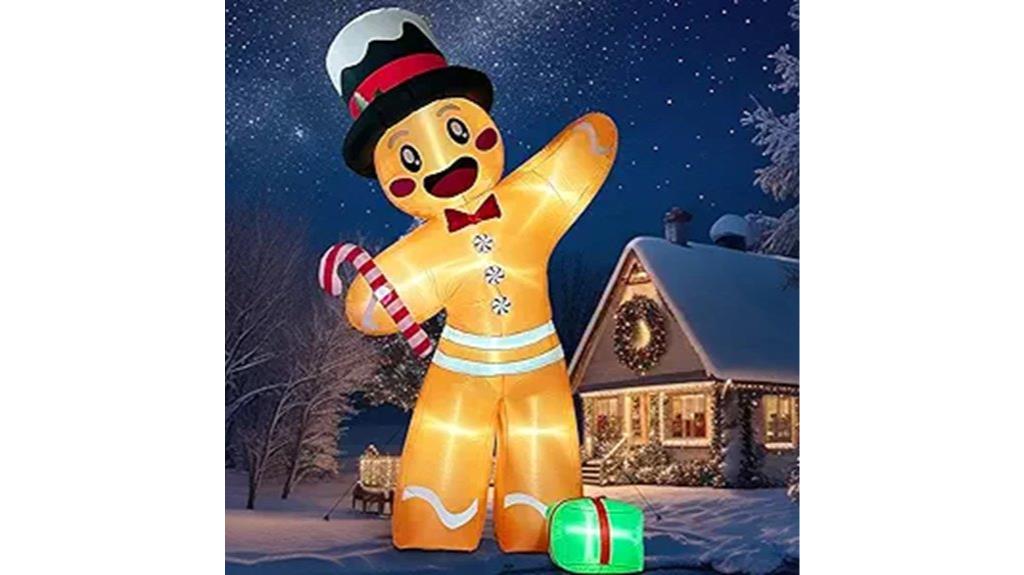 warm christmas inflatable decor