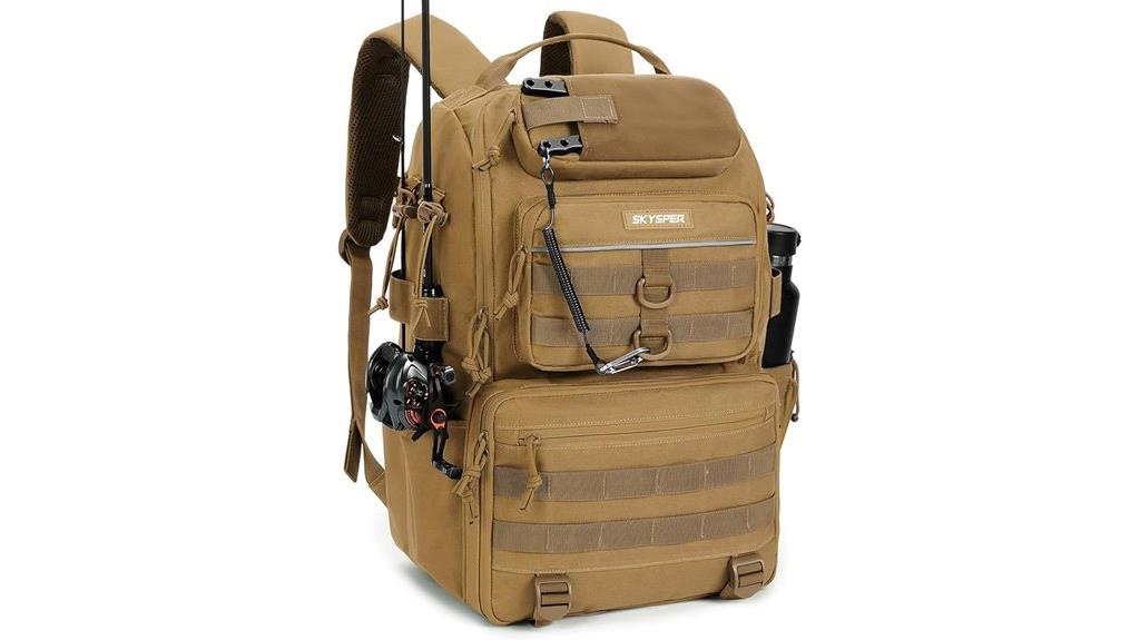 water resistant fishing backpack
