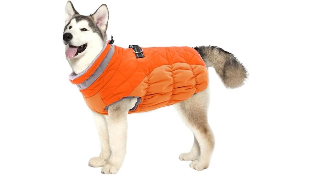 waterproof fleece dog coat