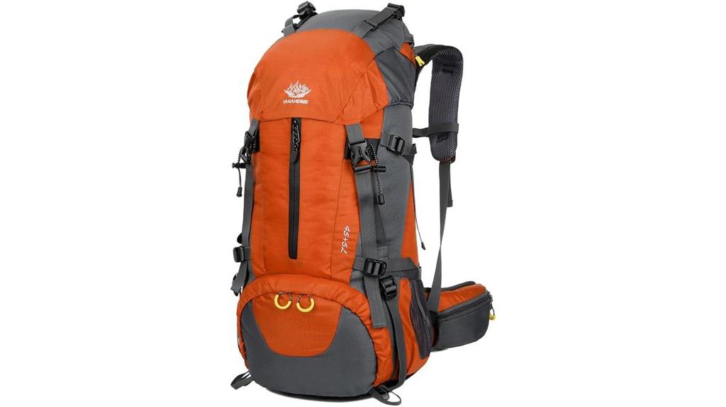 waterproof hiking backpack with rain cover