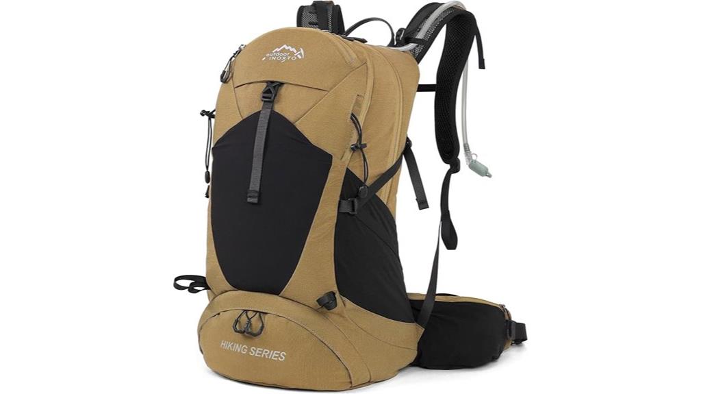 waterproof hiking daypack with bladder