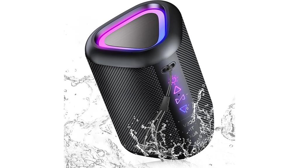 waterproof led bluetooth speaker