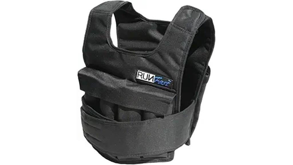 weighted vest with shoulder pads