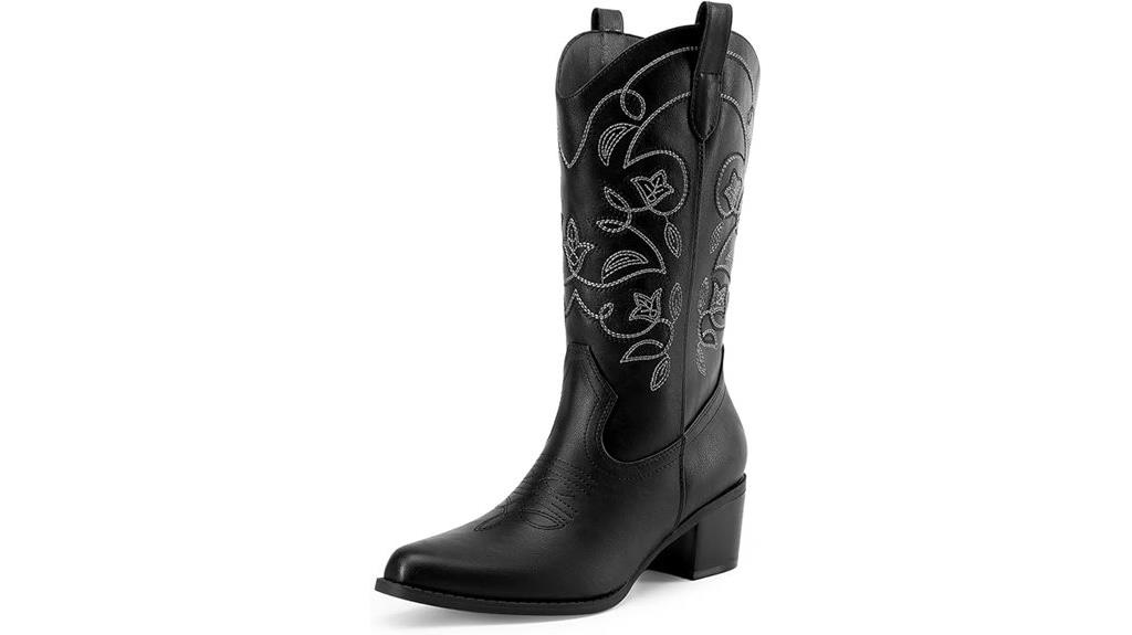 western embroidered cowboy boots