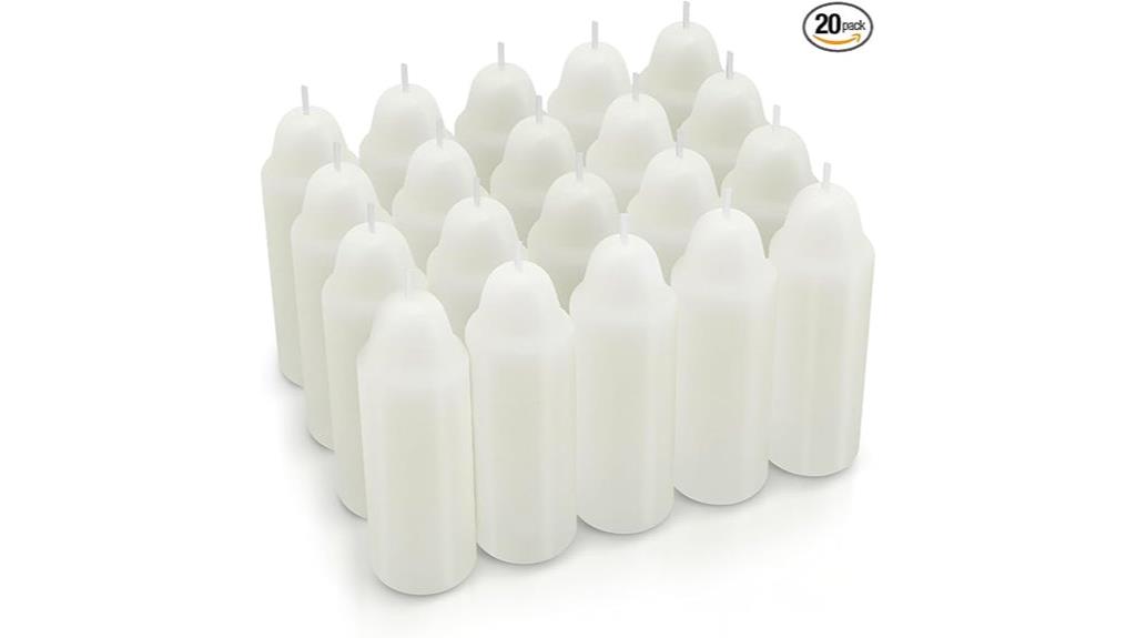 white candle pack 12 hour