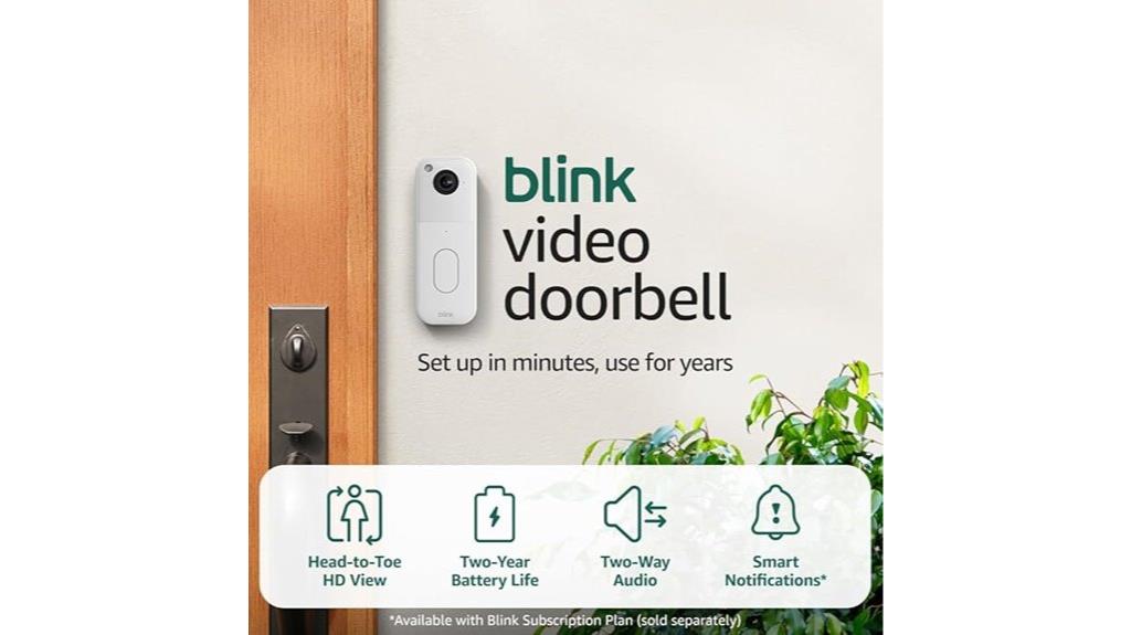 white newest model doorbell