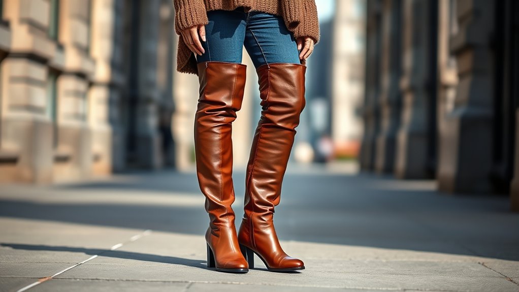 wide calf knee high boots