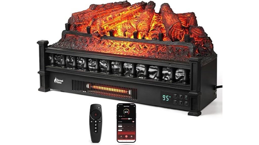 wifi infrared quartz fireplace