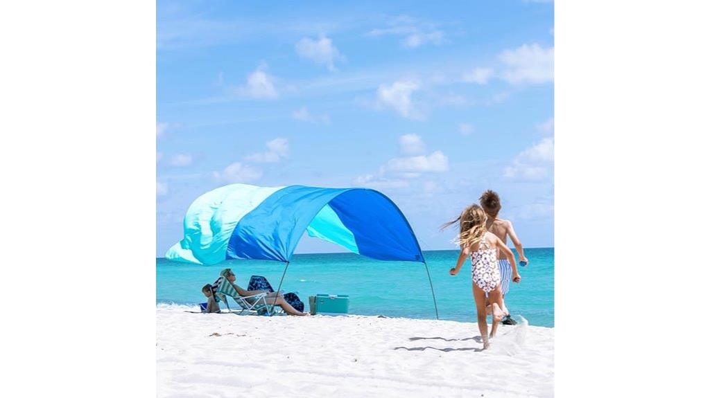 wind powered beach shade
